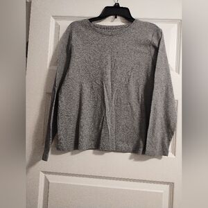 Women's Gray Long Sleeve Top